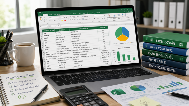 Các hàm Excel cơ bản dân văn phòng nhất định phải biết - Coursesfull.com